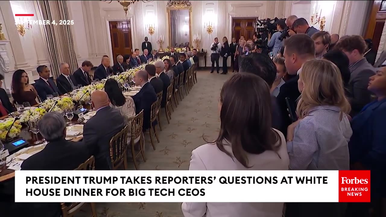 📌 POTUS Presser during White House Dinner with Big Tech leaders