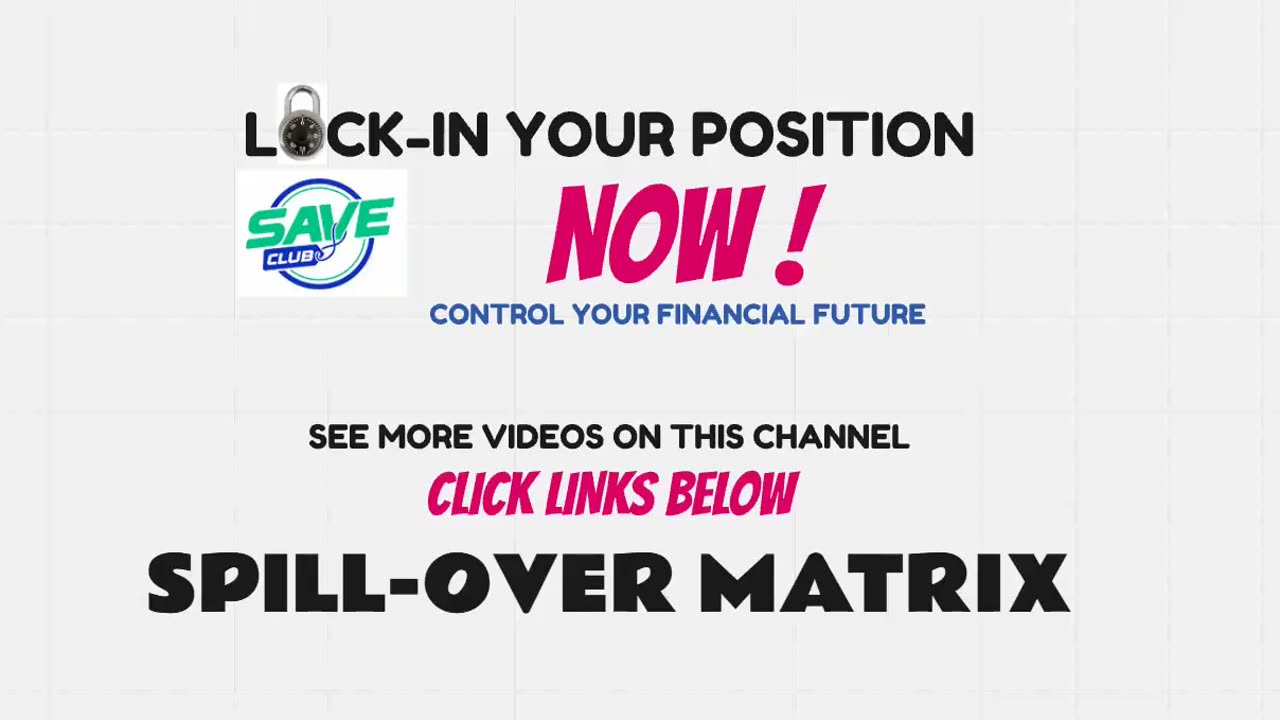 SAVE CLUB (must see) CEO FOUNDER SUPER SHORT INTRO (spill-over lock-in now) TOP TEAM ROB BUSER