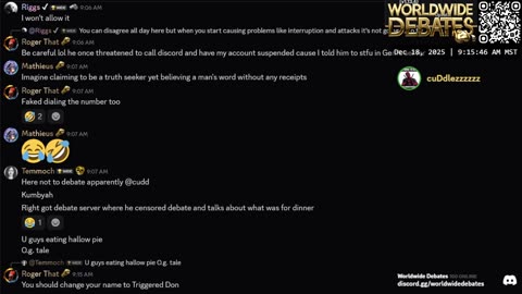 0231 WIDESTREAM - Worldwide Debates - YouTube/Twitch/Rumble