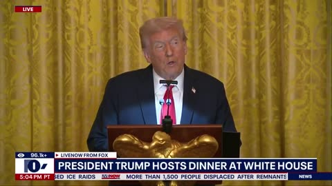 Pres. Trump speaks on his ongoing preservation efforts at the White House, paid for