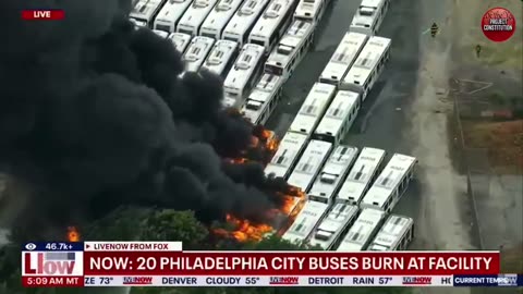 🚨BREAKING NEWS: 20+ SEPTA Buses Ablaze in Philadelphia