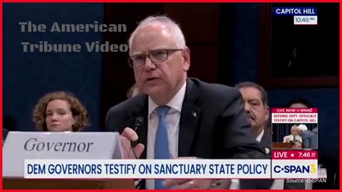 Tim Walz Looks Like a Deer in Headlights as He Totally Panics, Melts Down In Hearing