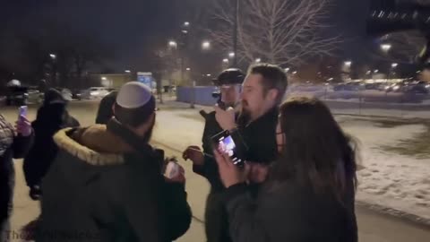 Terrorists outside Whipple ICE Building assault Cam Higby & Nick Sortor.