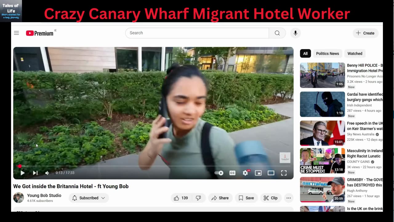 Crazy Canary Wharf Migrant Hotel Worker