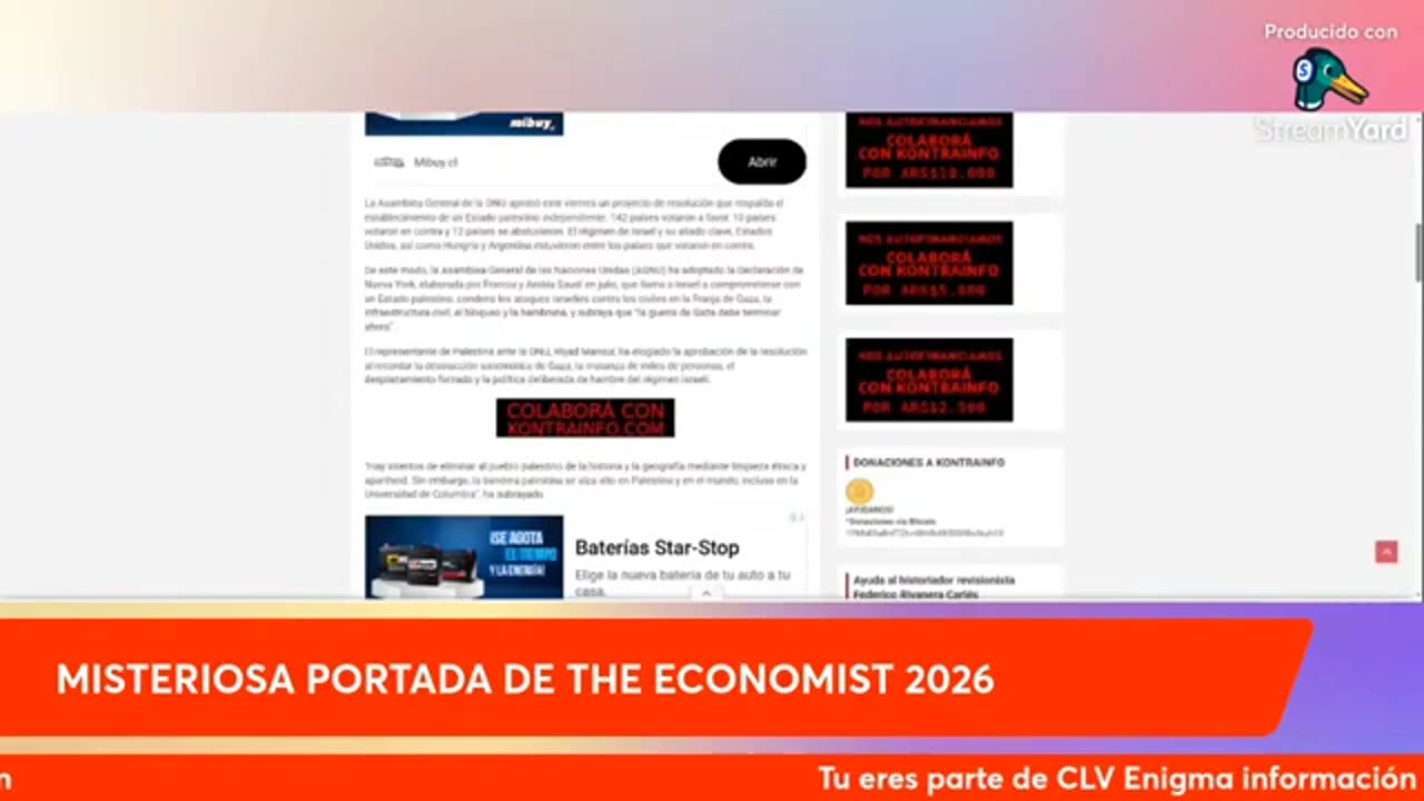 La MISTERIOSA portada THE ECONOMIST 2026
