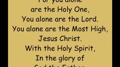 Glory to God
