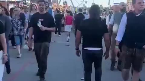 Germans MENACED By Roided Up Negro At Festival