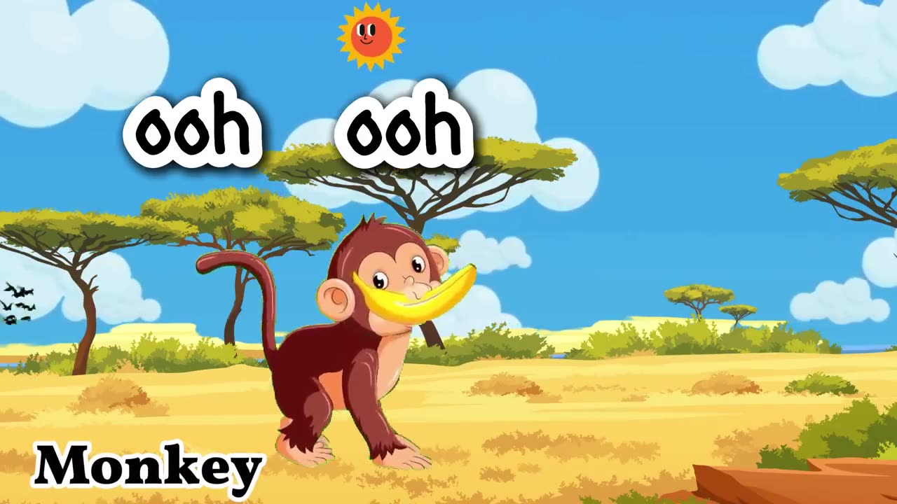 Funny animal sounds video for kids
