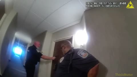 Bodycam footage shows moments before device goes off, sets fire to Lyndon hotel room