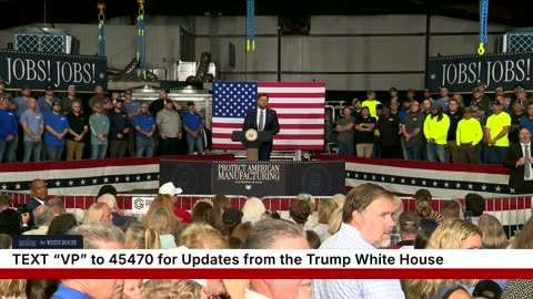 Vice President JD Vance Delivers Remarks at ALTA Refrigeration Inc