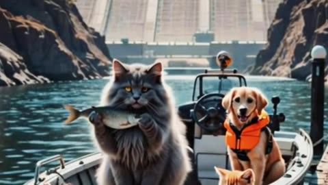 The Cat Family’s Dam Day Adventure #shorts