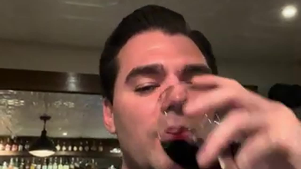 Having A Good Glass Of Wine In Bogota