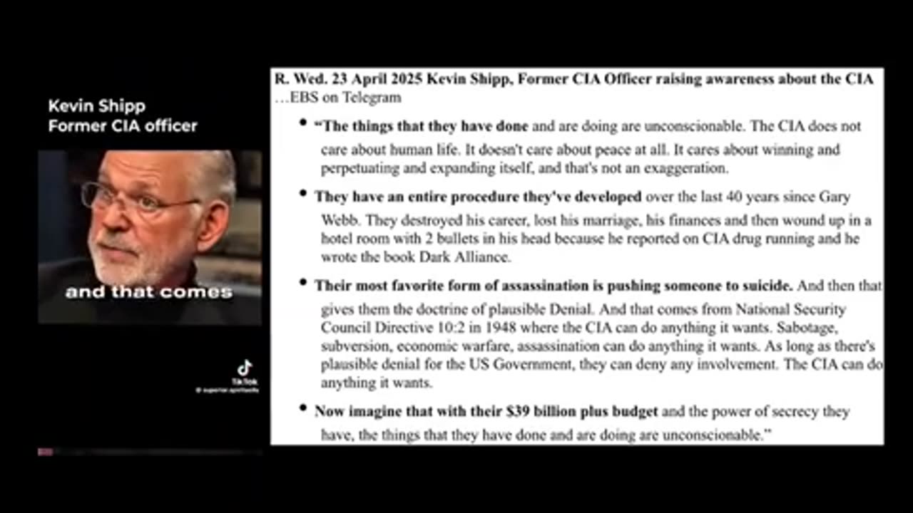 Kevin Shipp on corrupt CIA ..
