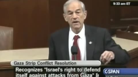 Ron Paul: Israel Encouraged and Started Hamas (2009)