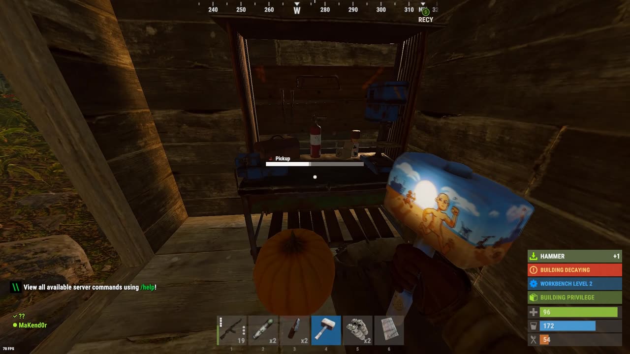 Rust: first day of wipe raid and he was LOADED