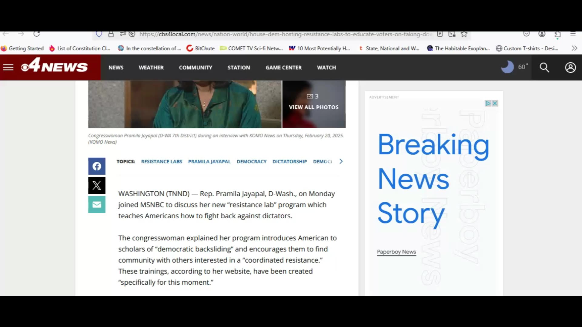 Lunatic lawmaker holds training on how to take down a dictator