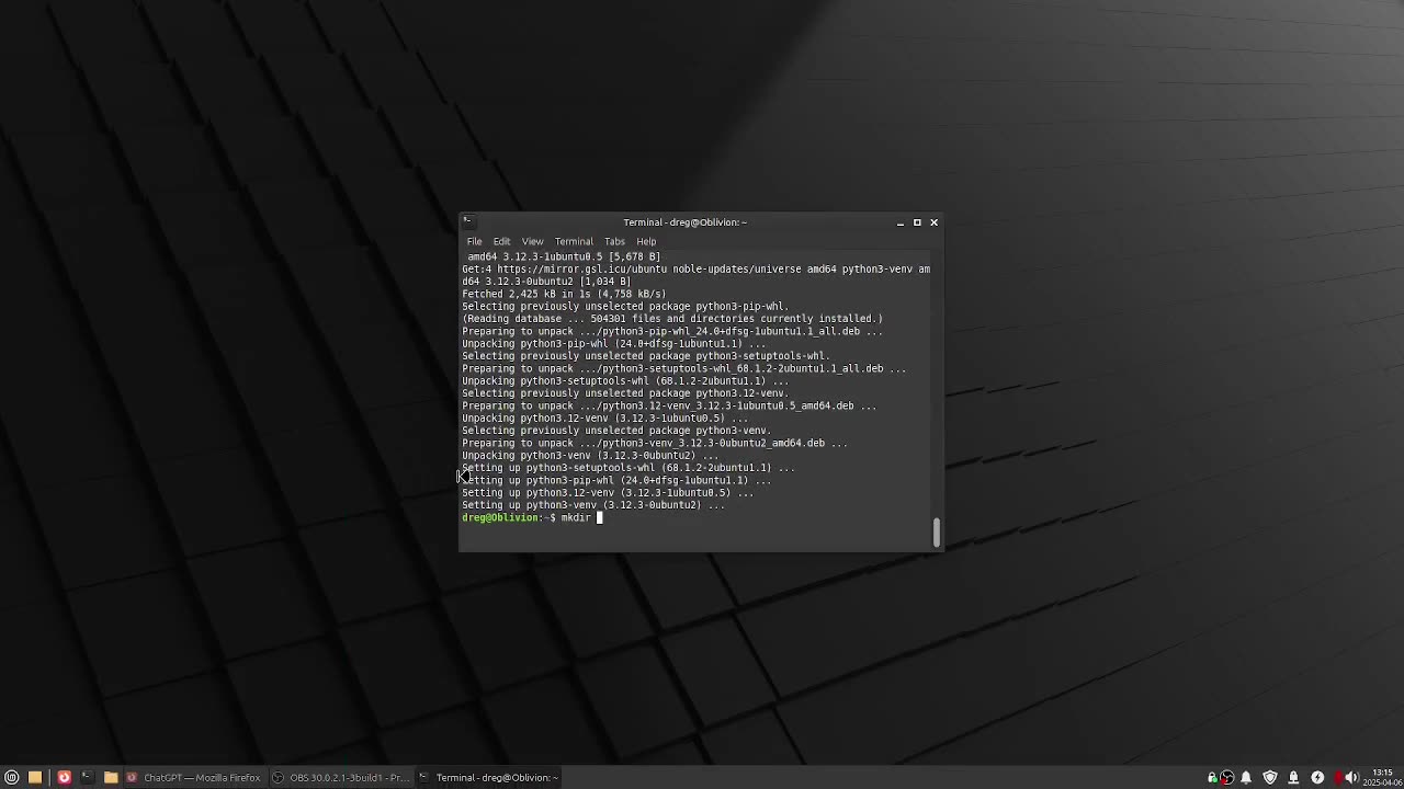 BOSS AI TERMINAL | OFFLINE SKYNET 2.0 Preview - TESTING - Fresh Mint Linux XFCE