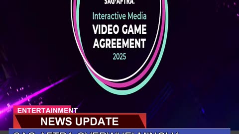 Sagaftra Overwhelmingly Approves Video Game Agree