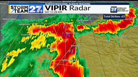 JUNE 28 2025 WKBN 27 FIRST NEWS TRACKING SEVERE WEATHER PART 2
