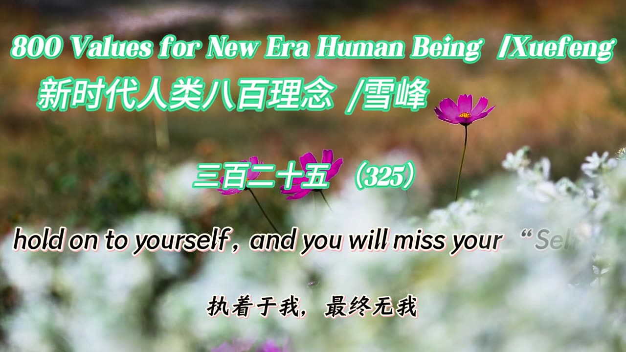 800 Values for New Era Human Being(325)