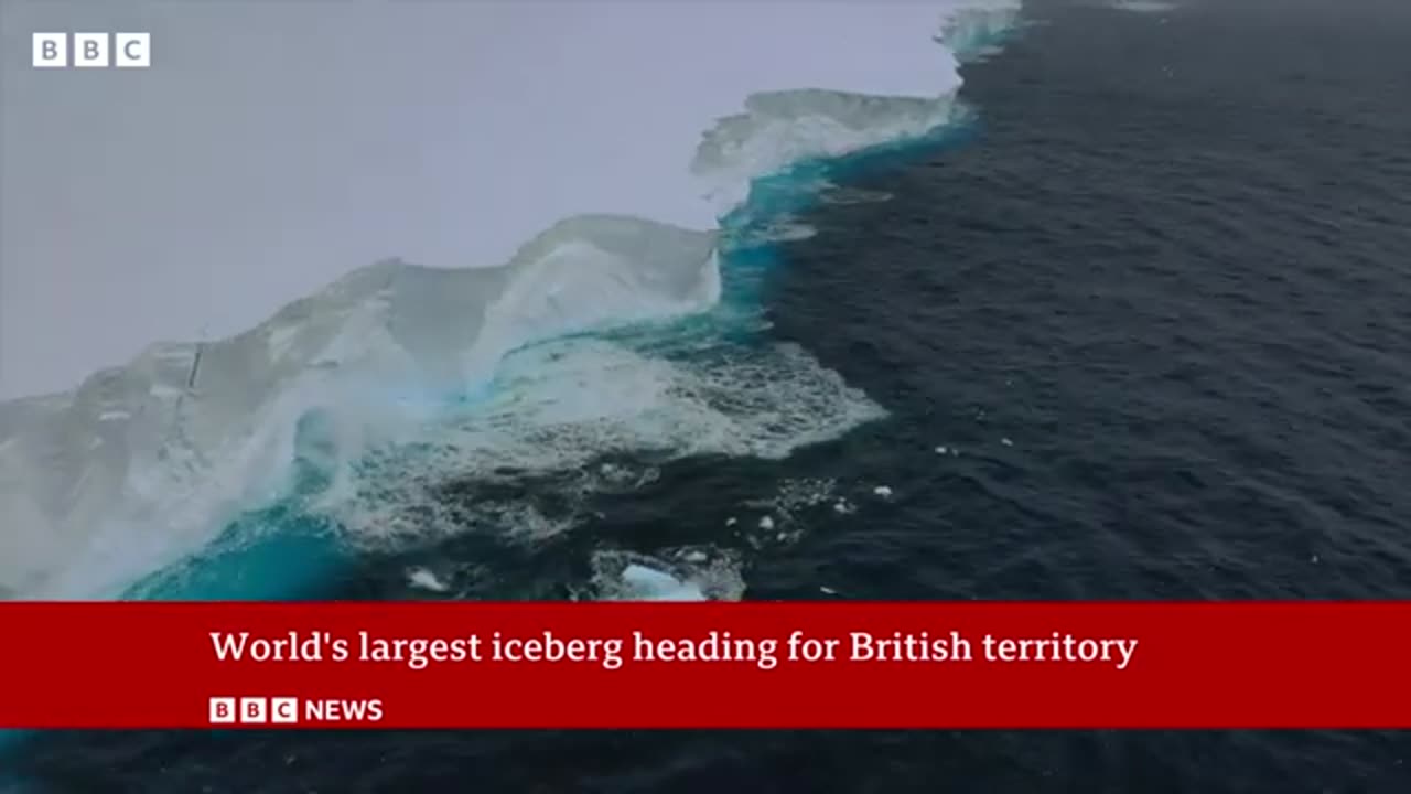 Worlds largest iceberg heading for british territory