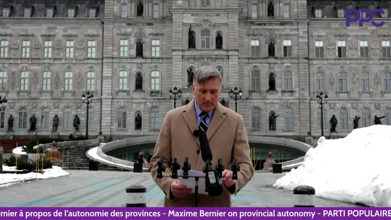 Conférence de presse devant l'assemblée Nationale à Québec (3ieme jour)-(Français)