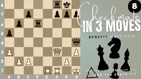 Can you checkmate in 3 moves? (P.1) (White to play)♟️
