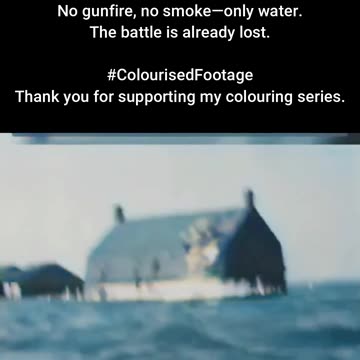 Allied Troops Flood Walcheren Island #ColourisedHistory