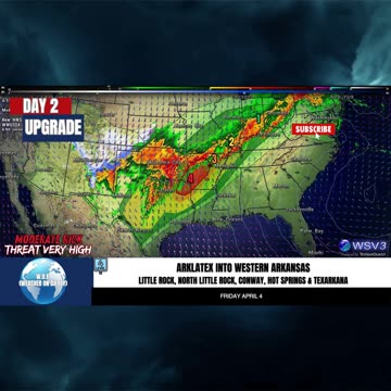 🌪️ Convective Outlook Day 2: Severe Threat Upgrade! 4/3/25 #shorts #stormupdate #severewx