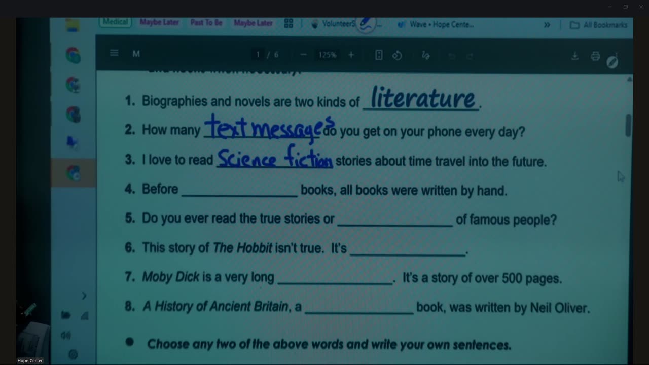 10.26.25 Why do people read? ¿Por qué la gente lee?