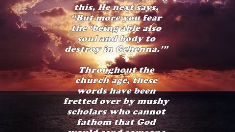 Matthew 10:28 - Daily Bible Verse Commentary