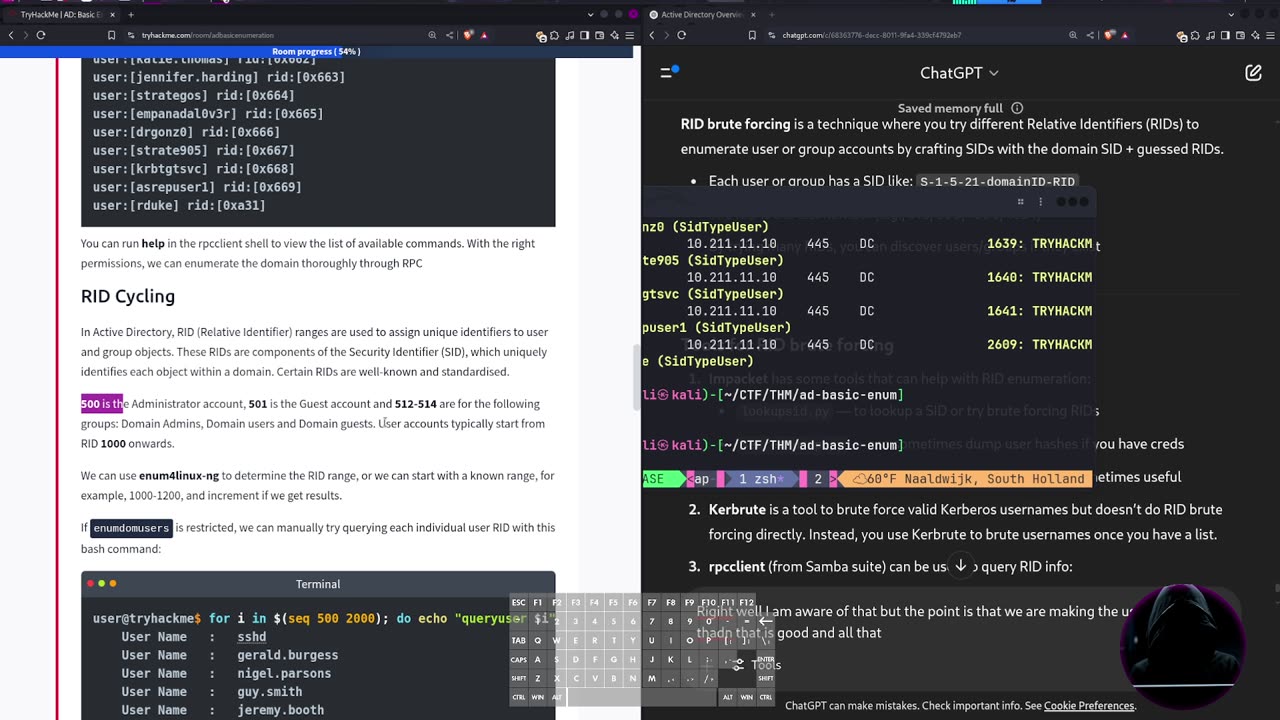 Tryhackme - AD: Basic Enumeration