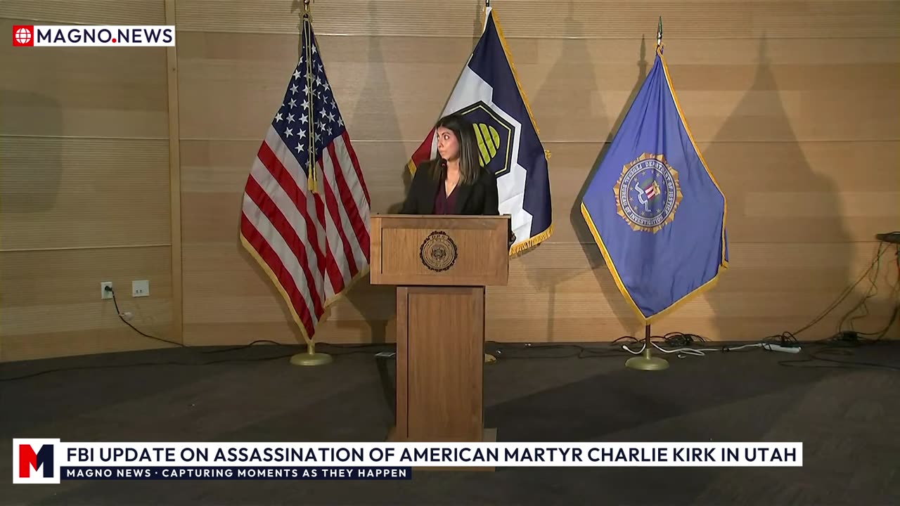 🚨 FBI Update on Assassination of American Martyr Charlie Kirk at Utah Valley University [LIVE]