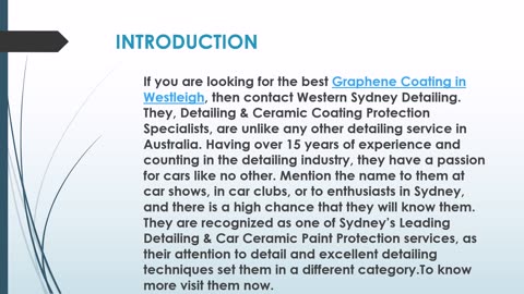 The best Ceramic Coating service in Westleigh.