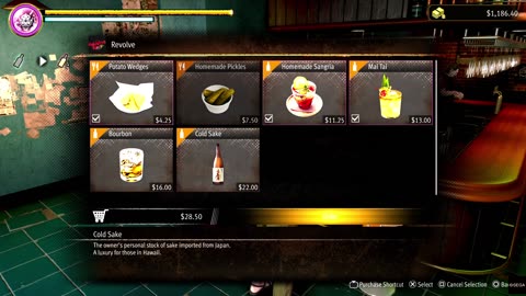 Like a Dragon Pirate Yakuza Order Food