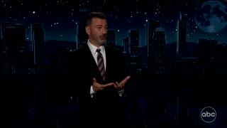 Emotional Jimmy Kimmel praises Kirk's widow in TV return