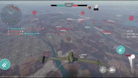IL2 gameplay - War Thunder Russian Tier 4 IL2 plane gameplay