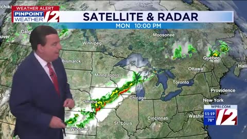 WPRI 12's Pinpoint Doppler Weather service for Rhode Island and Southeastern Mass.