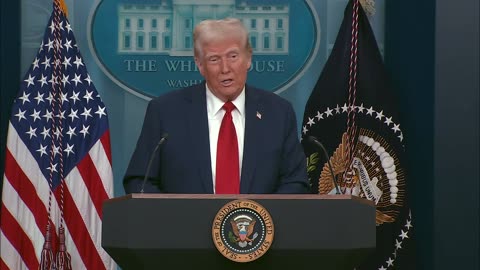 President Trump Holds Press Briefing on Aviation Disaster