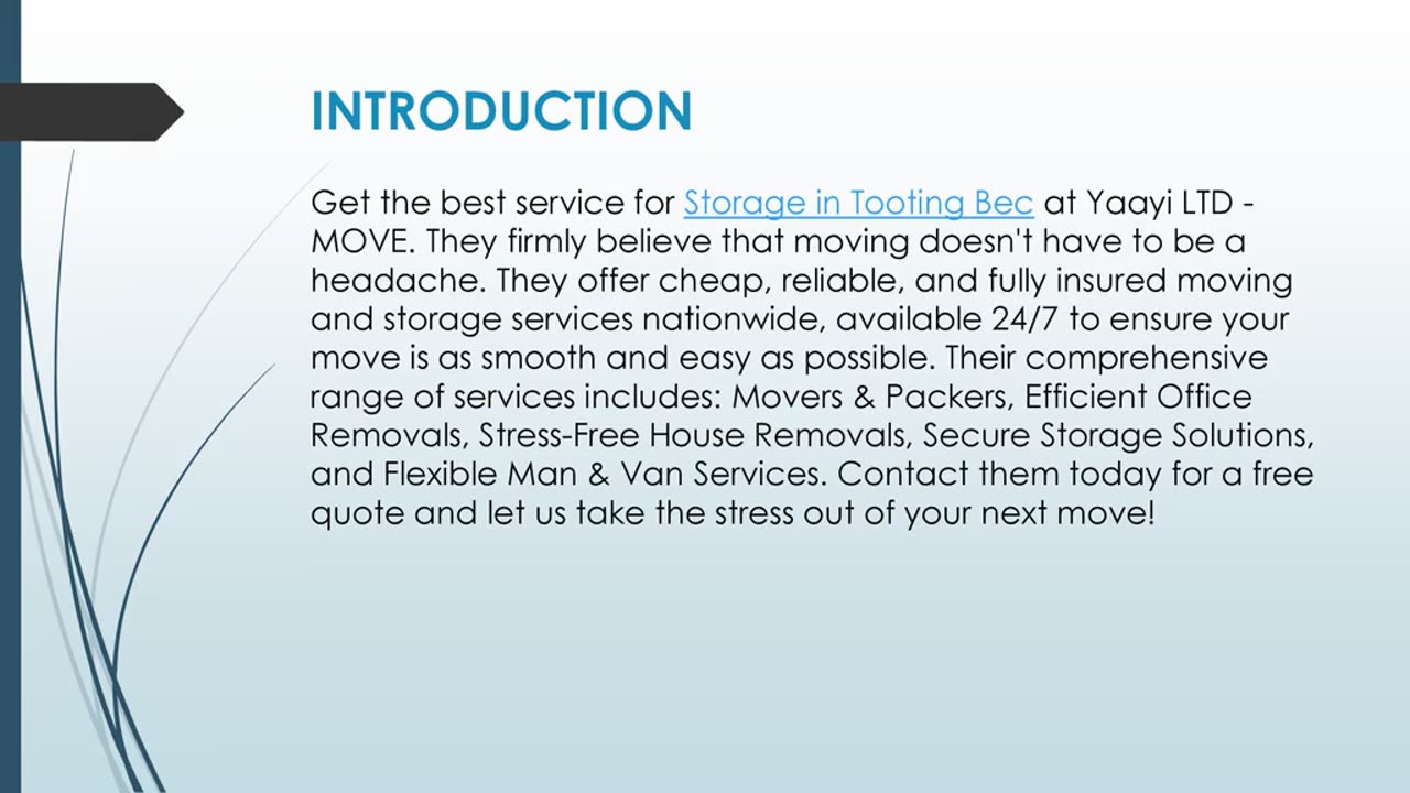 Best service for Storage in Tooting Bec