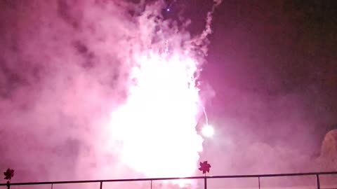 Fourth of July firework celebration