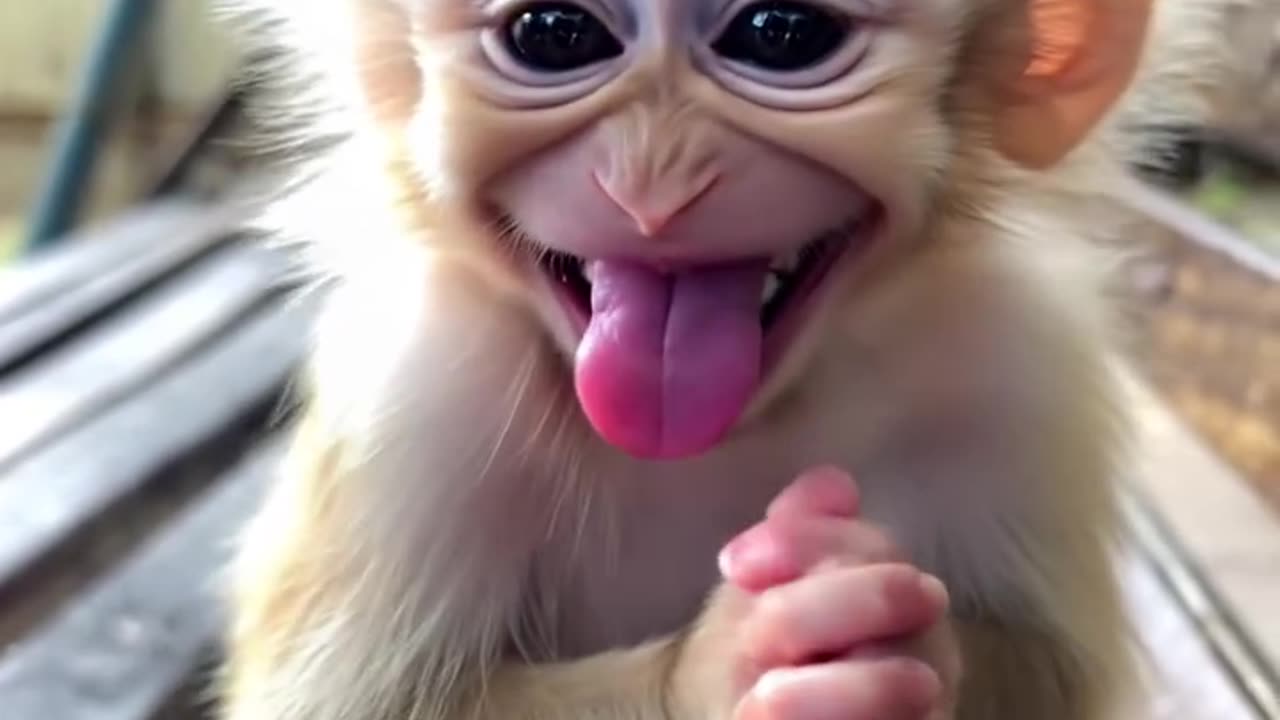 Celebrating Me! 🎉 Adorable Baby Monkey's Birthday Bash! 🐒❤️