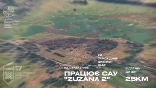 💥 Destruction of an enemy artillery gun from a distance of 25 km using Zuzana-2