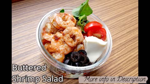 Keto Buttered shrimp salad