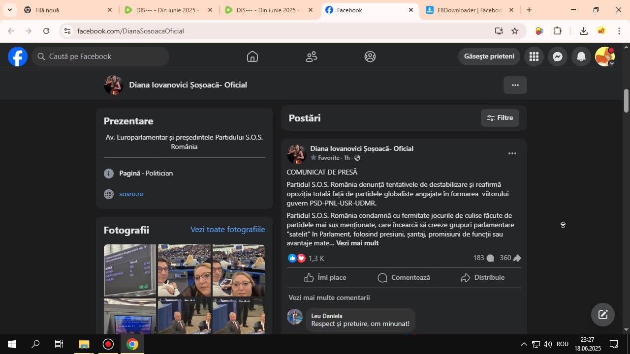 DIS--- - 18 iunie 2025 - Vizualizarea paginii