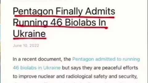 Pentagon Finally Admits Running 46 Bio Labs In Ukraine