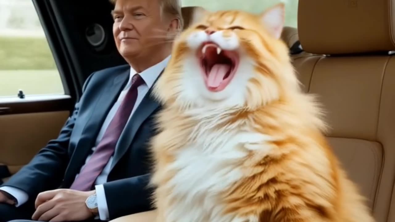 Today I met with Trump#animation #ai #catlovers #donaldtrump