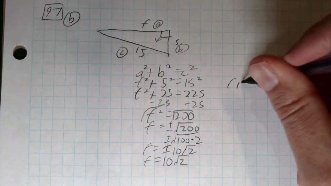 Saxon Algebra 1 Lesson 97 (b)