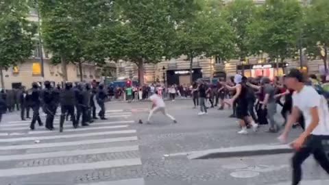 CULTURAL ENRICHERS DOCTORS AND MEDICS(CALLED LIKE THAT) RIOTING IN PARIS FRANCISTAN