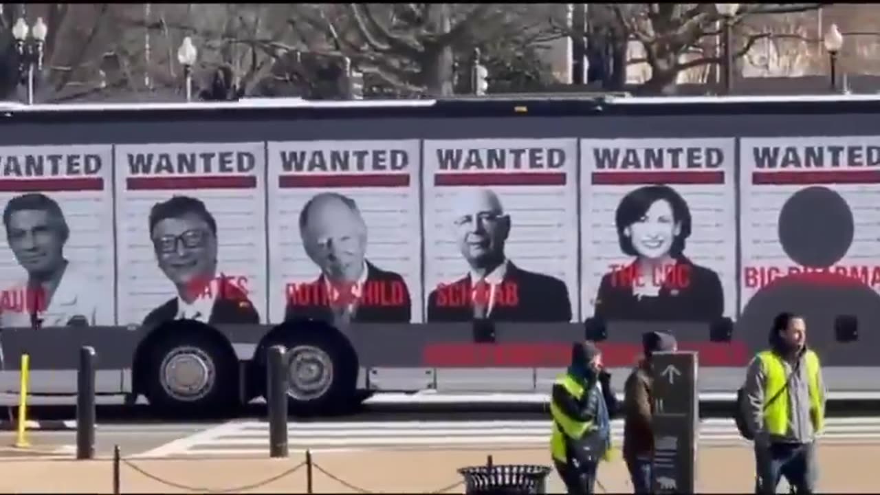 LITERALLY, plastered on the side of a bus!